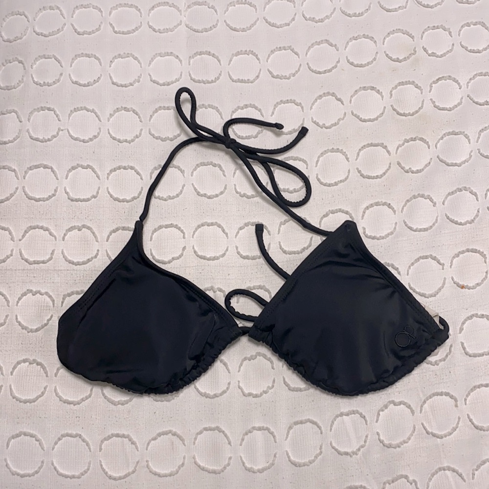 Black adjustable bikini top